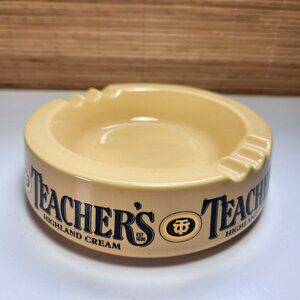 Teachers Highland Cream Ashtray Promotional Scotch Whisky Wade England Vintage